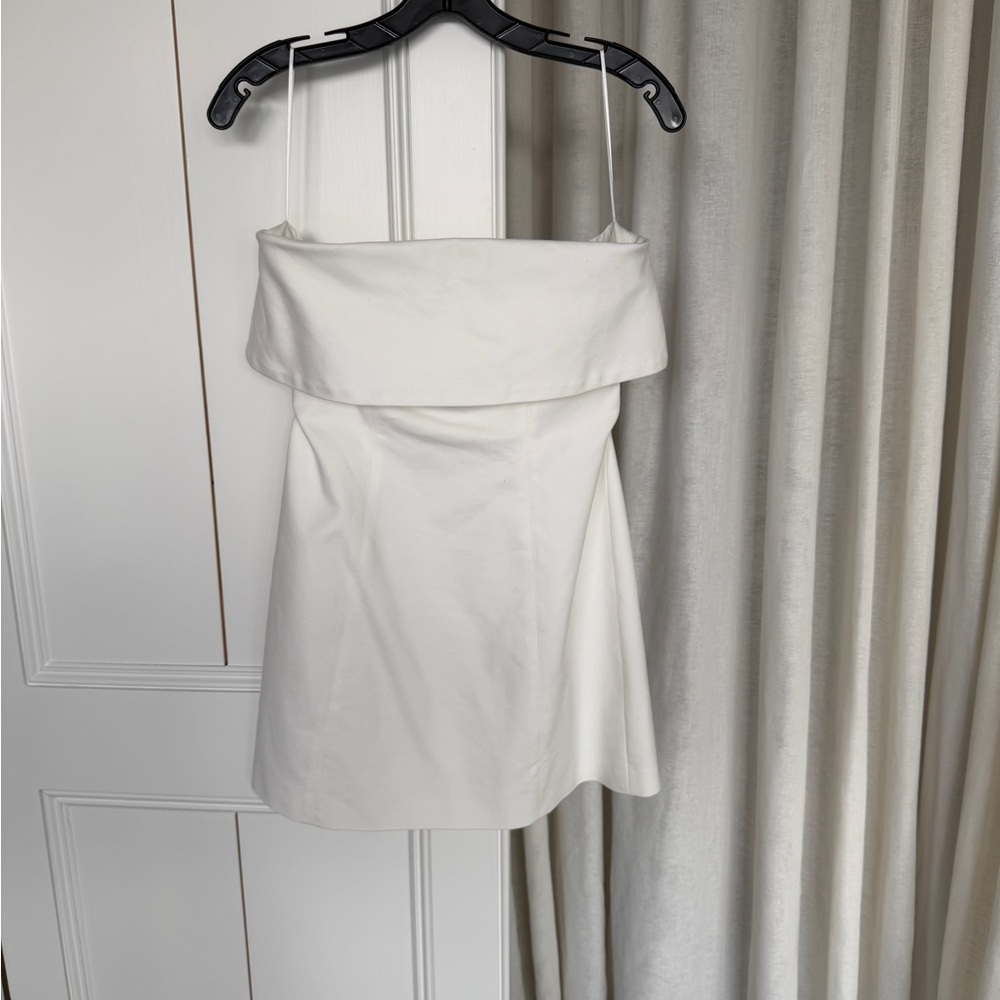 Misha Strapless White Dress